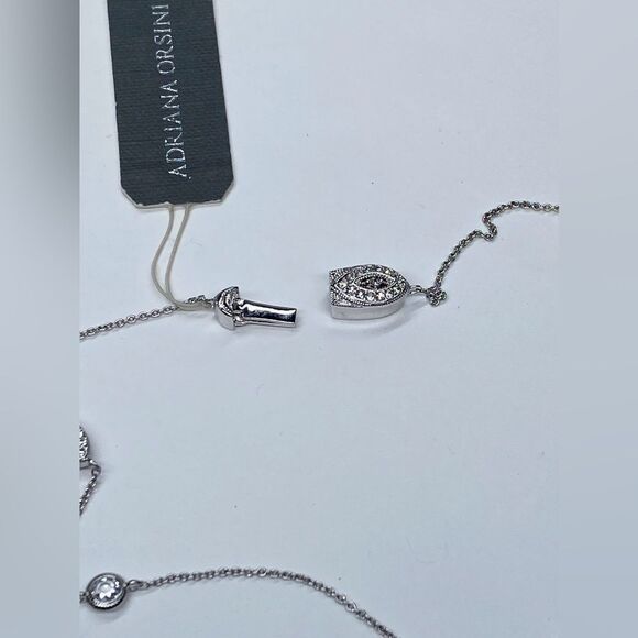 Adriana Orsini Elevate Cubic Zirconia Station Necklace - Picture 7 of 7